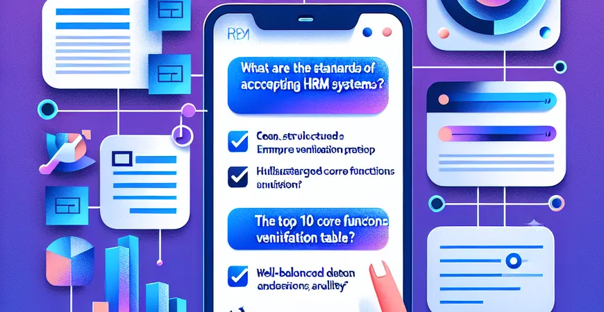 验收 HRM 系统的标准是什么？10 大核心功能校验表